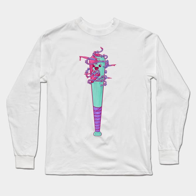 Kawaii Baseball Bat Long Sleeve T-Shirt by Gwenpai